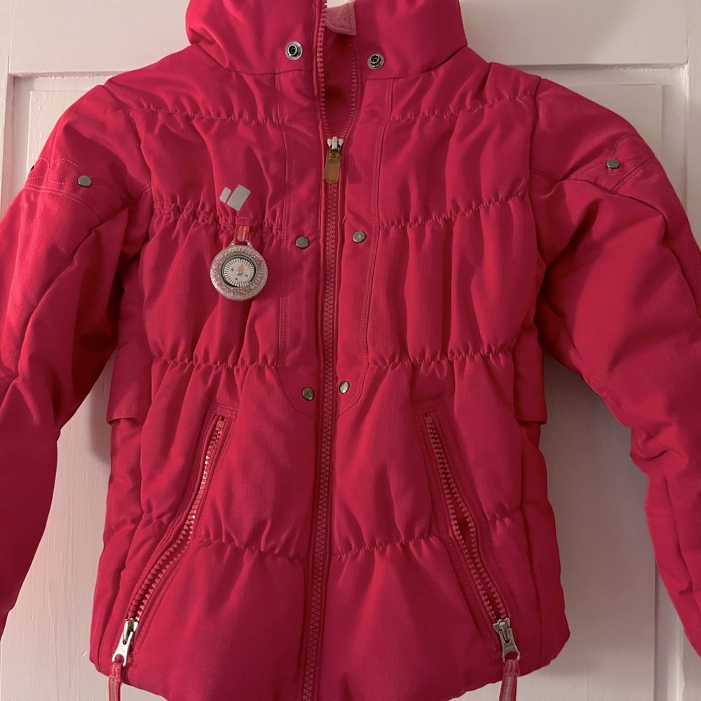Size 7 Girls Pink Obermeyer Ski Jacket